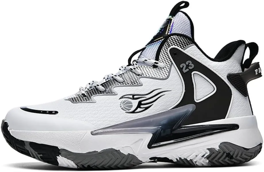 Mens Basketball Shoes Fashion High Top Running Sneakers Lightweight Sport Shoes for Athletic