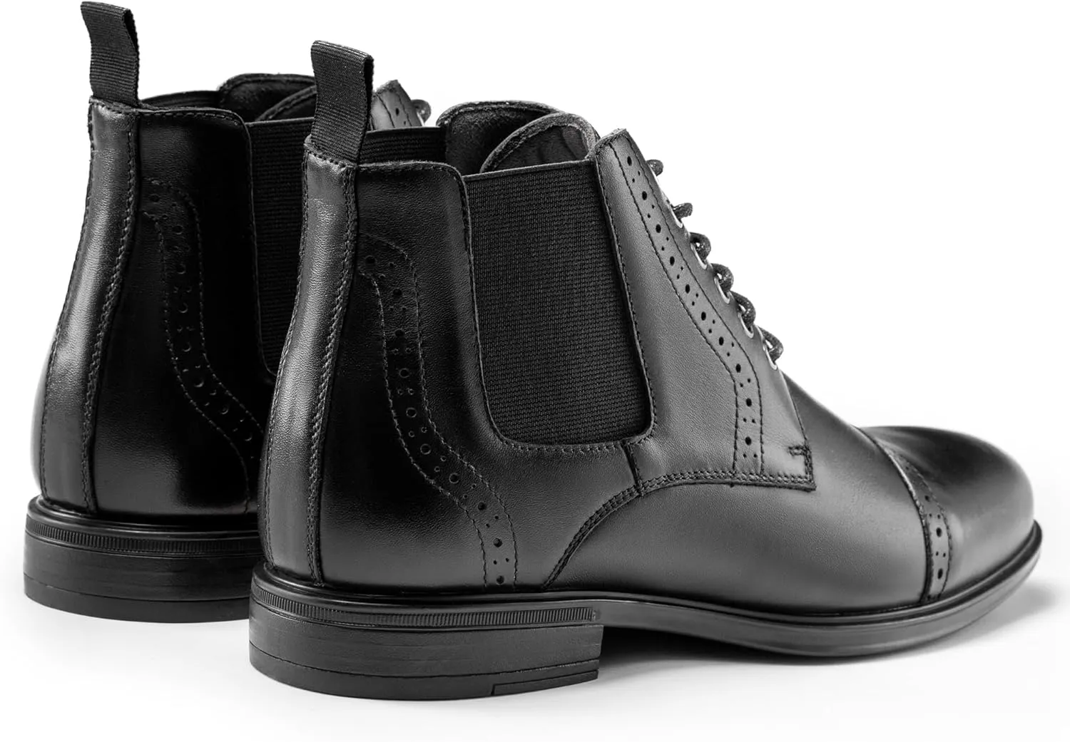 Men's Chelsea Dress Boots Comfortable Leather Slip On Ankle Boots For Casual & Formal Occasions