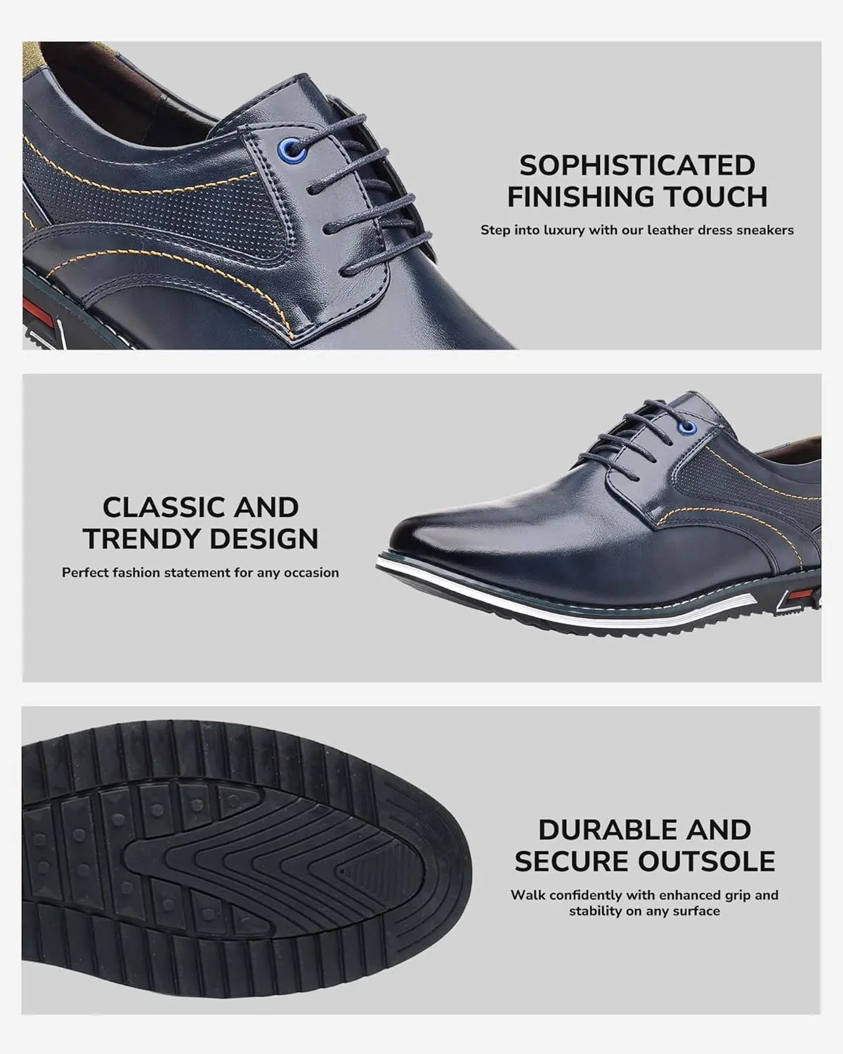 Men??s Dress Shoes Casual Business Oxford Derby Orthopedic Leather Shoes Comfortable Walking Shoes Office Loafers Work Flats