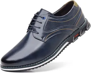 Men??s Dress Shoes Casual Business Oxford Derby Orthopedic Leather Shoes Comfortable Walking Shoes Office Loafers Work Flats
