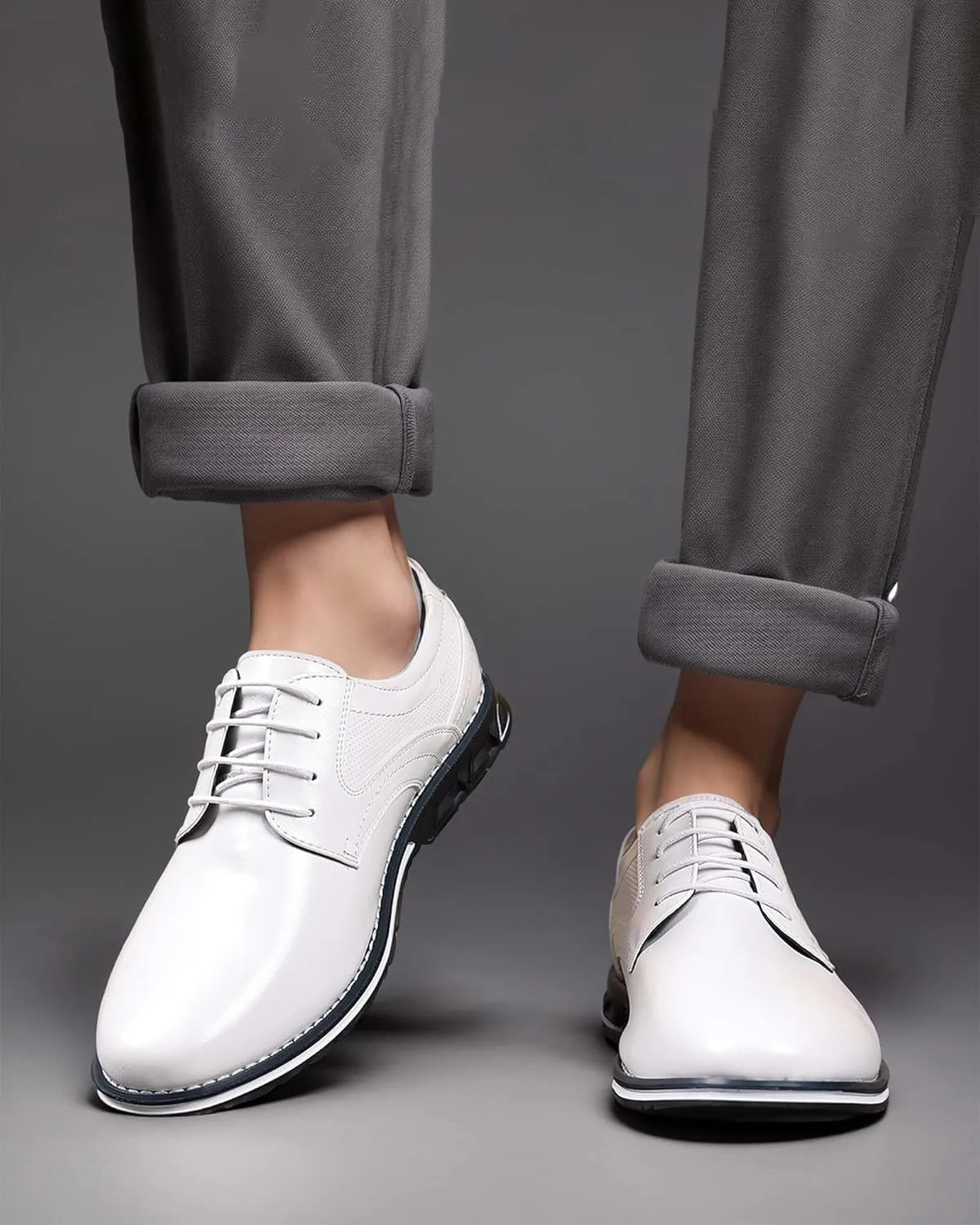 Men??s Dress Shoes Casual Business Oxford Derby Orthopedic Leather Shoes Comfortable Walking Shoes Office Loafers Work Flats