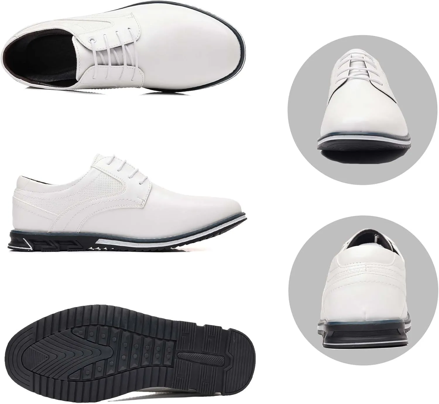 Men??s Dress Shoes Casual Business Oxford Derby Orthopedic Leather Shoes Comfortable Walking Shoes Office Loafers Work Flats