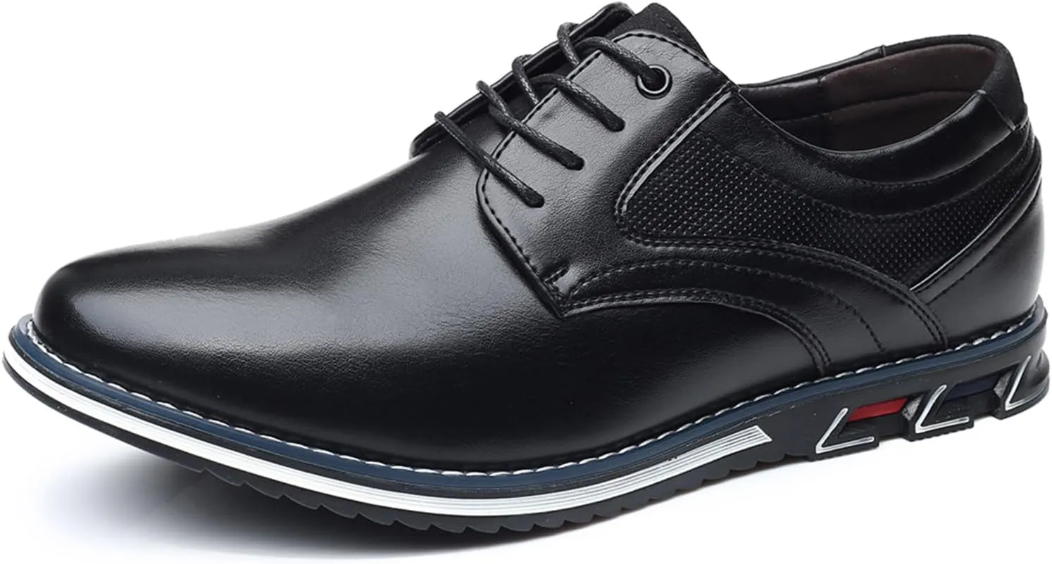 Men??s Dress Shoes Casual Oxford Derby Orthopedic Leather Shoes Comfortable Walking Sneakers Business Office Loafers Work Flats