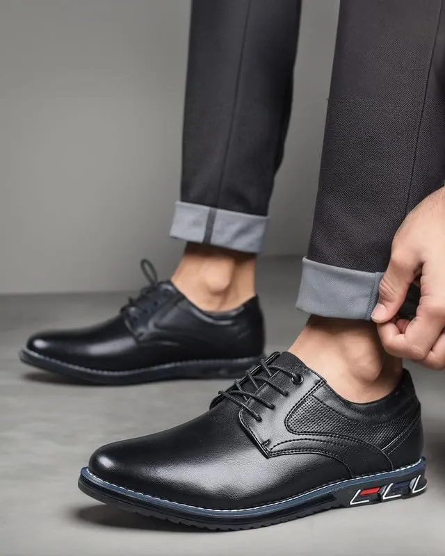 Men??s Dress Shoes Casual Oxford Leather Shoes No-Strip Comfortable Derby Orthopedic Sneakers Business Office Loafers