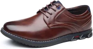 Men??s Dress Shoes Casual Oxford Leather Shoes No-Strip Comfortable Derby Orthopedic Sneakers Business Office Loafers