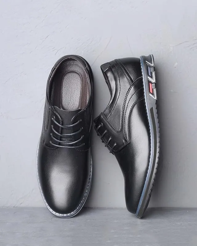 Men??s Dress Shoes Casual Oxford Leather Shoes No-Strip Comfortable Derby Orthopedic Sneakers Business Office Loafers
