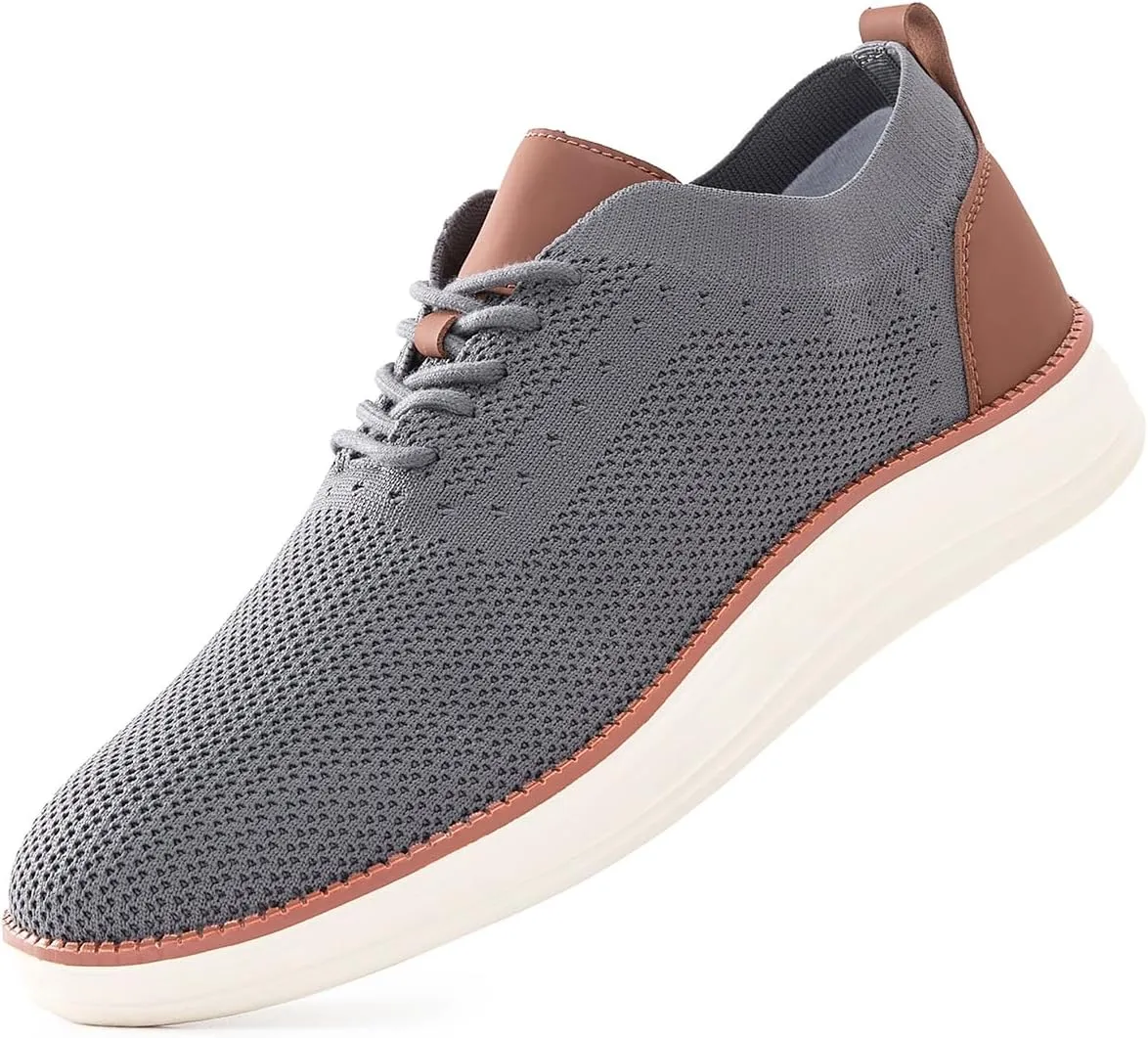 Men's Fashion Dress Sneakers Casual Walking Shoes Business Oxfords Comfortable Breathable Lightweight Tennis Zapatos para Hombre