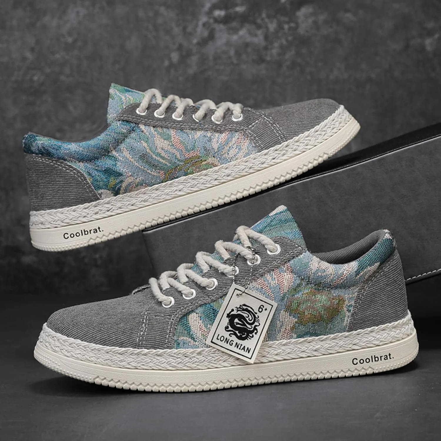 Men??s Lace-Up Lightweight Sneakers - Lightweight Midsole,Non-Slip Rubber Outsole, Retro Court-Style Design - Unisex Comfort for Daily Walking, Urban Commuting & Fashion Styling