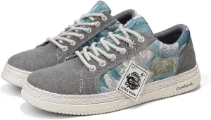 Men??s Lace-Up Lightweight Sneakers - Lightweight Midsole,Non-Slip Rubber Outsole, Retro Court-Style Design - Unisex Comfort for Daily Walking, Urban Commuting & Fashion Styling