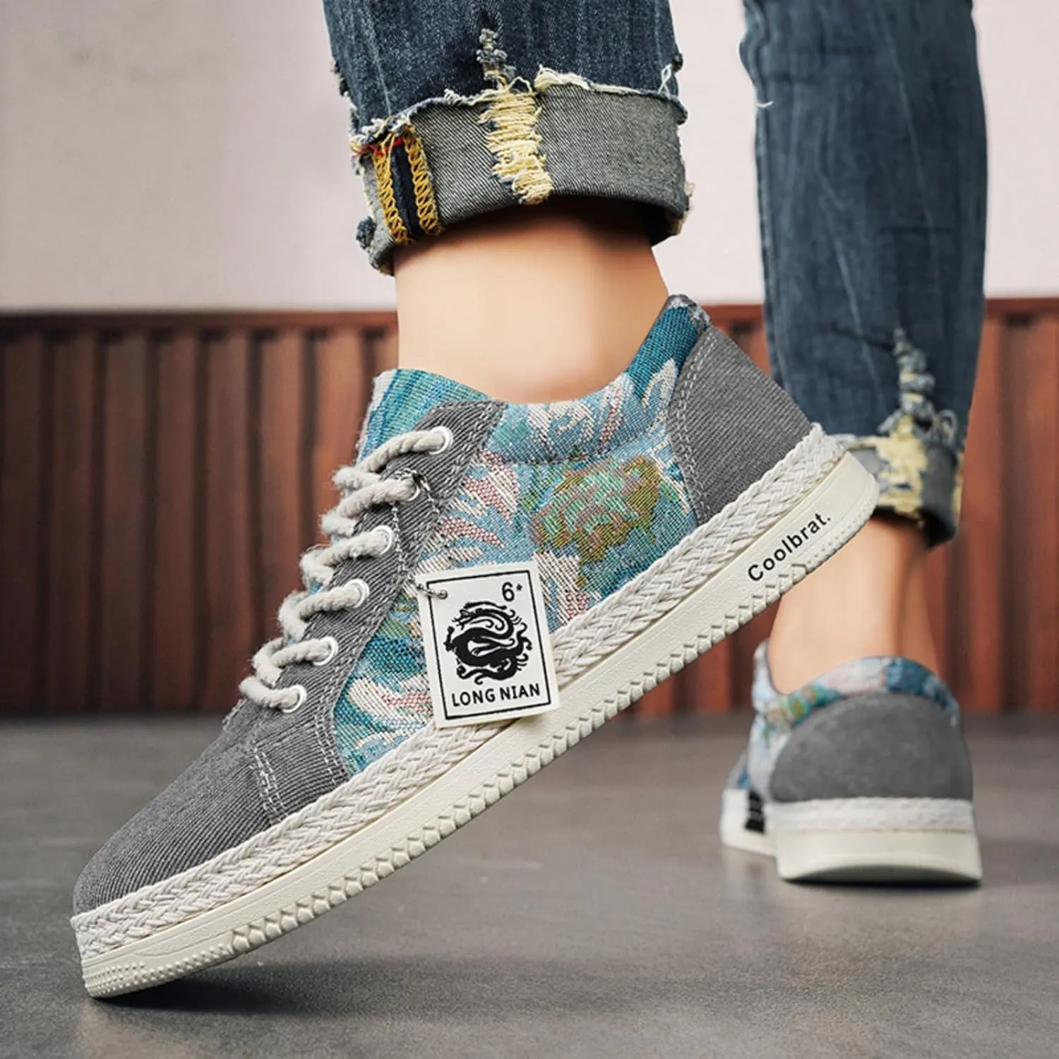 Men??s Lace-Up Lightweight Sneakers - Lightweight Midsole,Non-Slip Rubber Outsole, Retro Court-Style Design - Unisex Comfort for Daily Walking, Urban Commuting & Fashion Styling