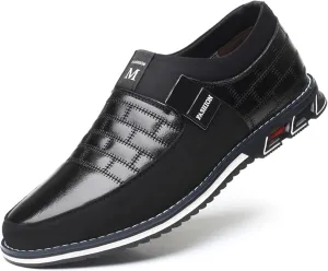Men??s Oxford Derby Orthopedic Leather Shoes Formal Business Dress Sneakers Casual Walking Driving Slip-on Penny Loafers