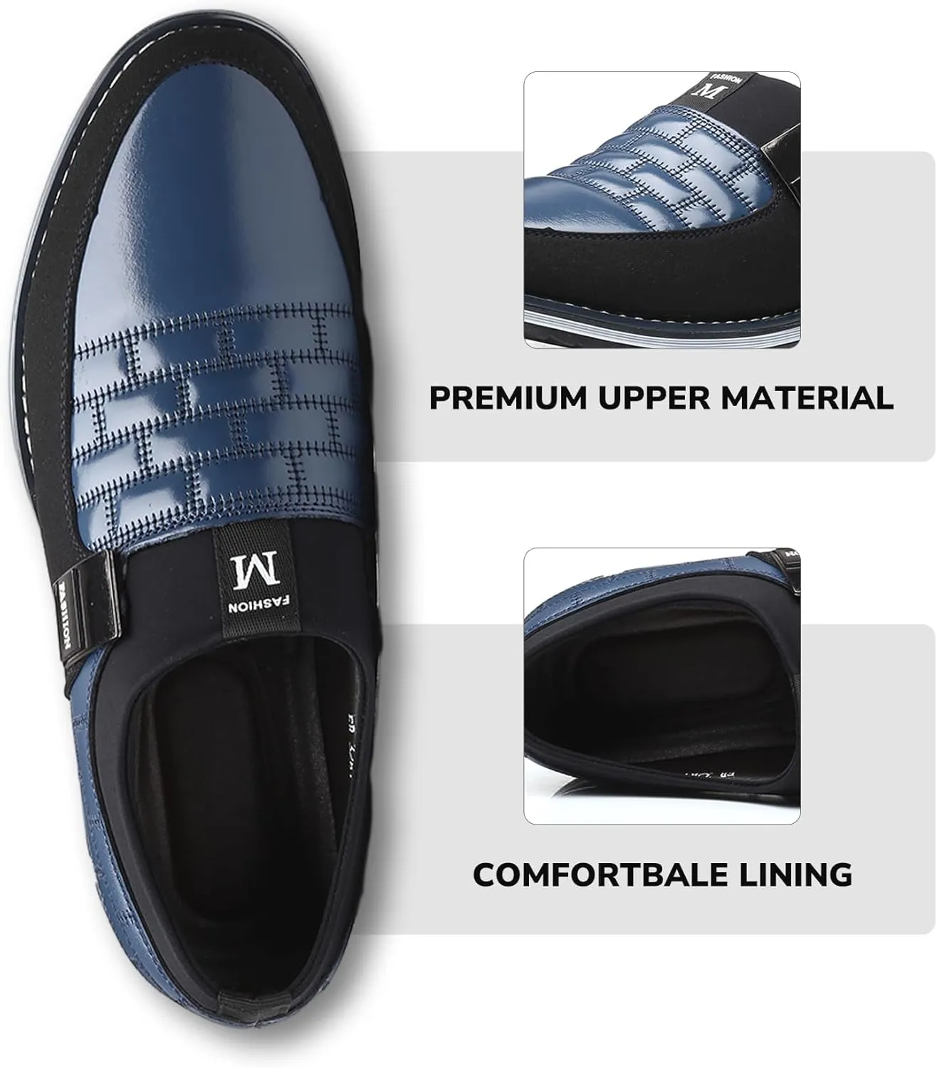 Men??s Oxford Derby Orthopedic Leather Shoes Formal Business Dress Sneakers Casual Walking Driving Slip-on Penny Loafers