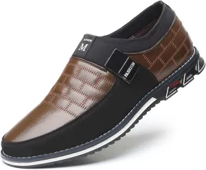 Men??s Oxford Derby Orthopedic Leather Shoes Formal Business Dress Sneakers Casual Walking Driving Slip-on Penny Loafers