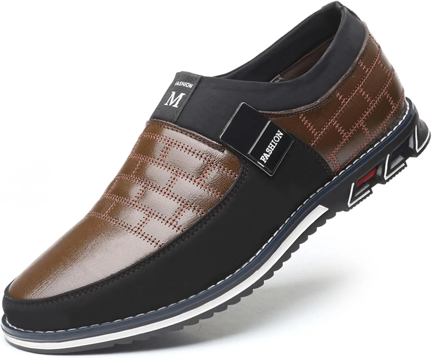 Men??s Oxford Derby Orthopedic Leather Shoes Formal Business Dress Sneakers Casual Walking Driving Slip-on Penny Loafers