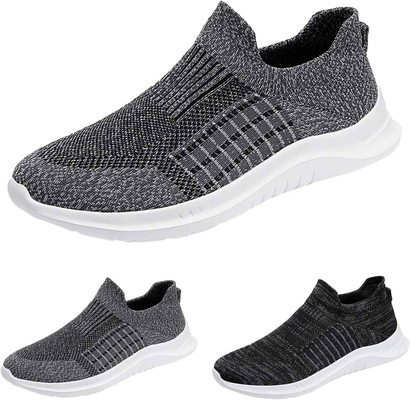 Men's Running Shoes Mens Walking Shoes Mens Work Shoes Men's Athletic Shoe Flat Bottom Lightweight Slip on Walking Shoe