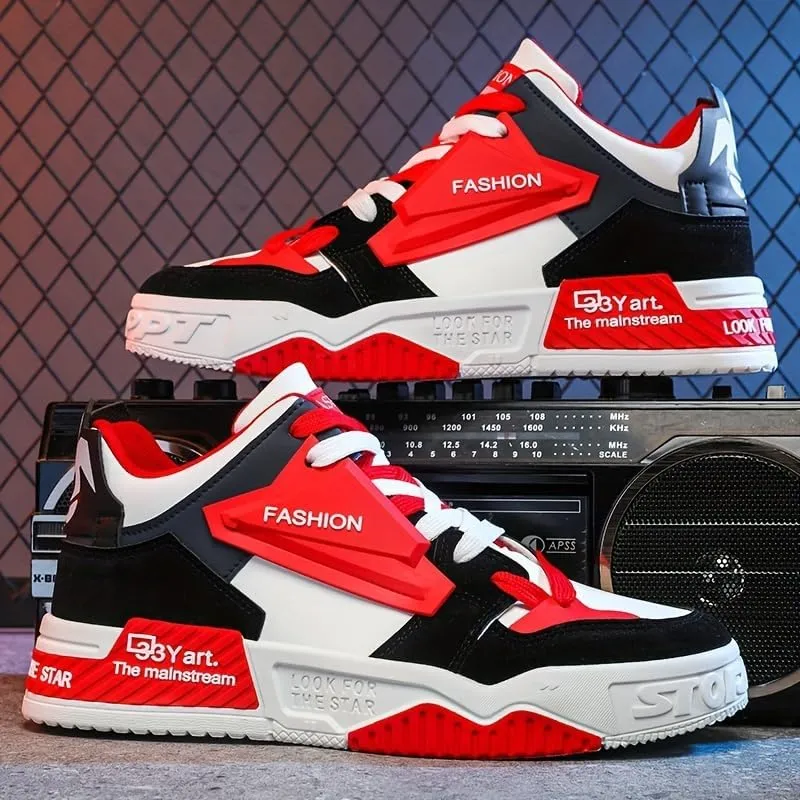 Men's Skate Shoes Lace-up Sneakers, Men's Fashion Sneakers