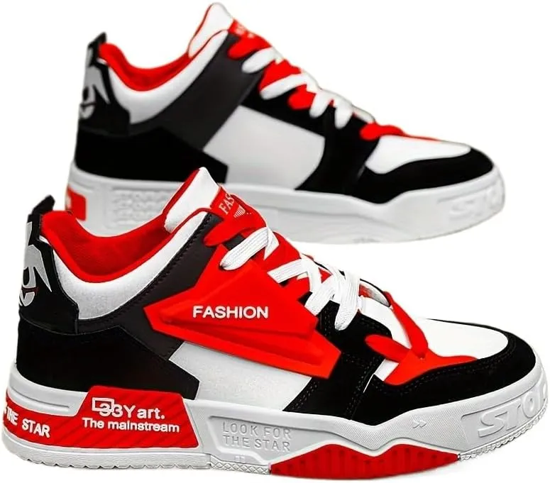Men's Skate Shoes Lace-up Sneakers, Men's Fashion Sneakers