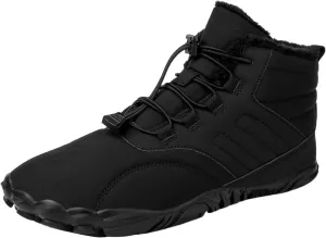 Men's Snow Boots Warm Faux Furry Lined Footwear Waterproof Outdoor Casual Winter Boots Non-slip Lace Up Ankle Boots for Cold Weather Hiking Boot Trekking Boots