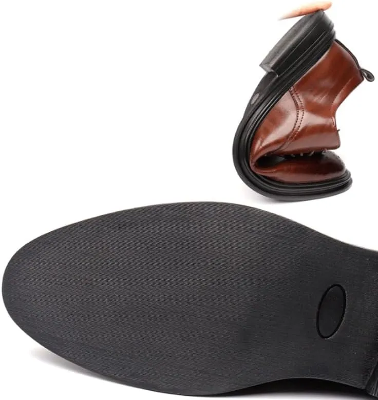 Men's Wingtip Dress Shoes Fashion Classic Carved Lace Up Low Heels Business Casual Oxford Comfort Orthopedic Shoes for Men