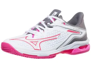 Mizuno Women’s wave exceed tour 6AC Tennis shoes white and radiant red