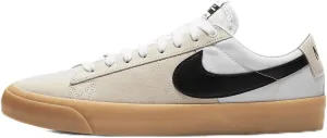 Nike SB Zoom Blazer Low Pro GT Skate Shoes (DC7695-100, White/White/White/Black) Size 6