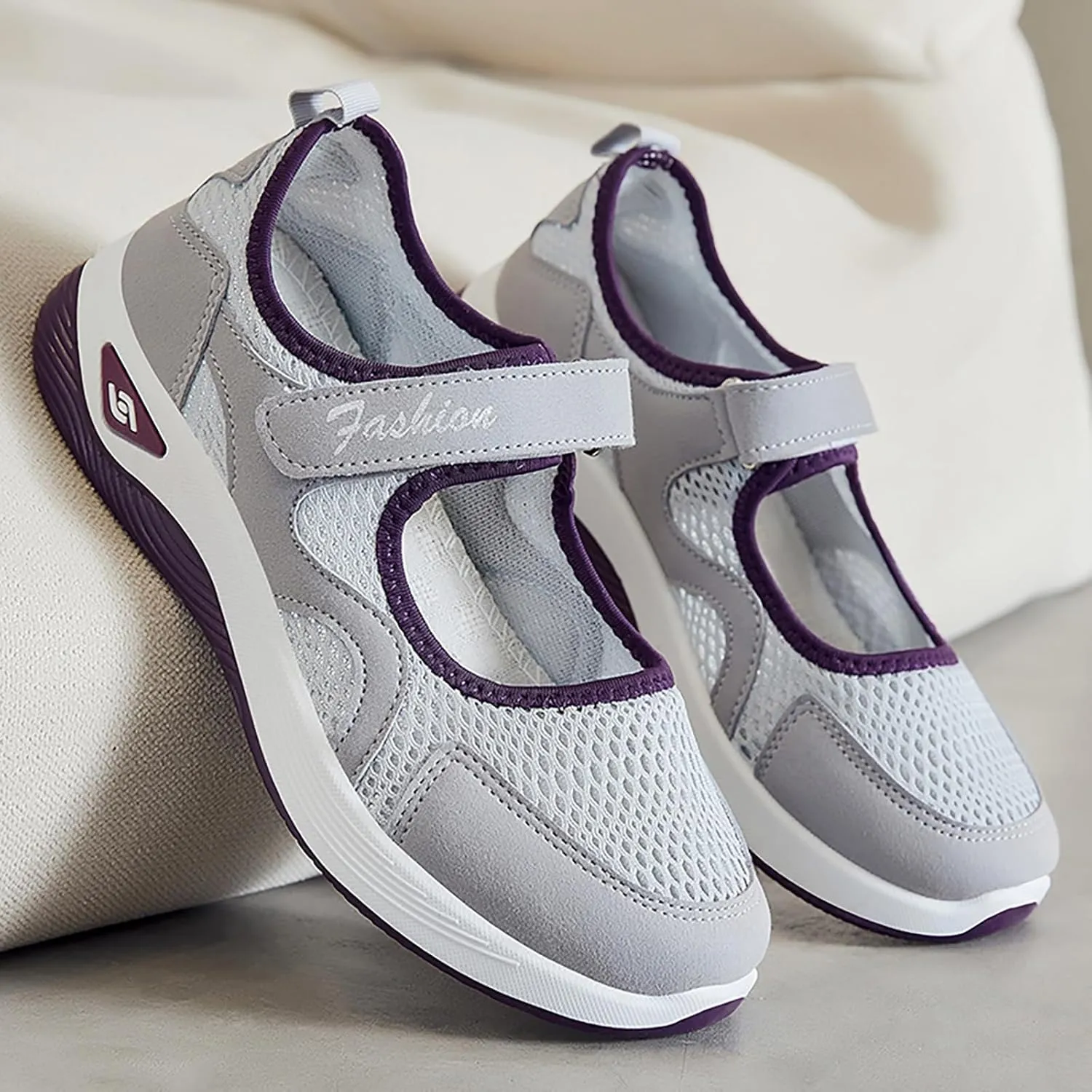 Nurse Shoes for Women Comfortable Wide Non-Slip Adjustable Breathable Walking Shoes Casual Nursing Orthotic Lightweight Shoe 2025 Arthritis, Diabetes Heel Pain