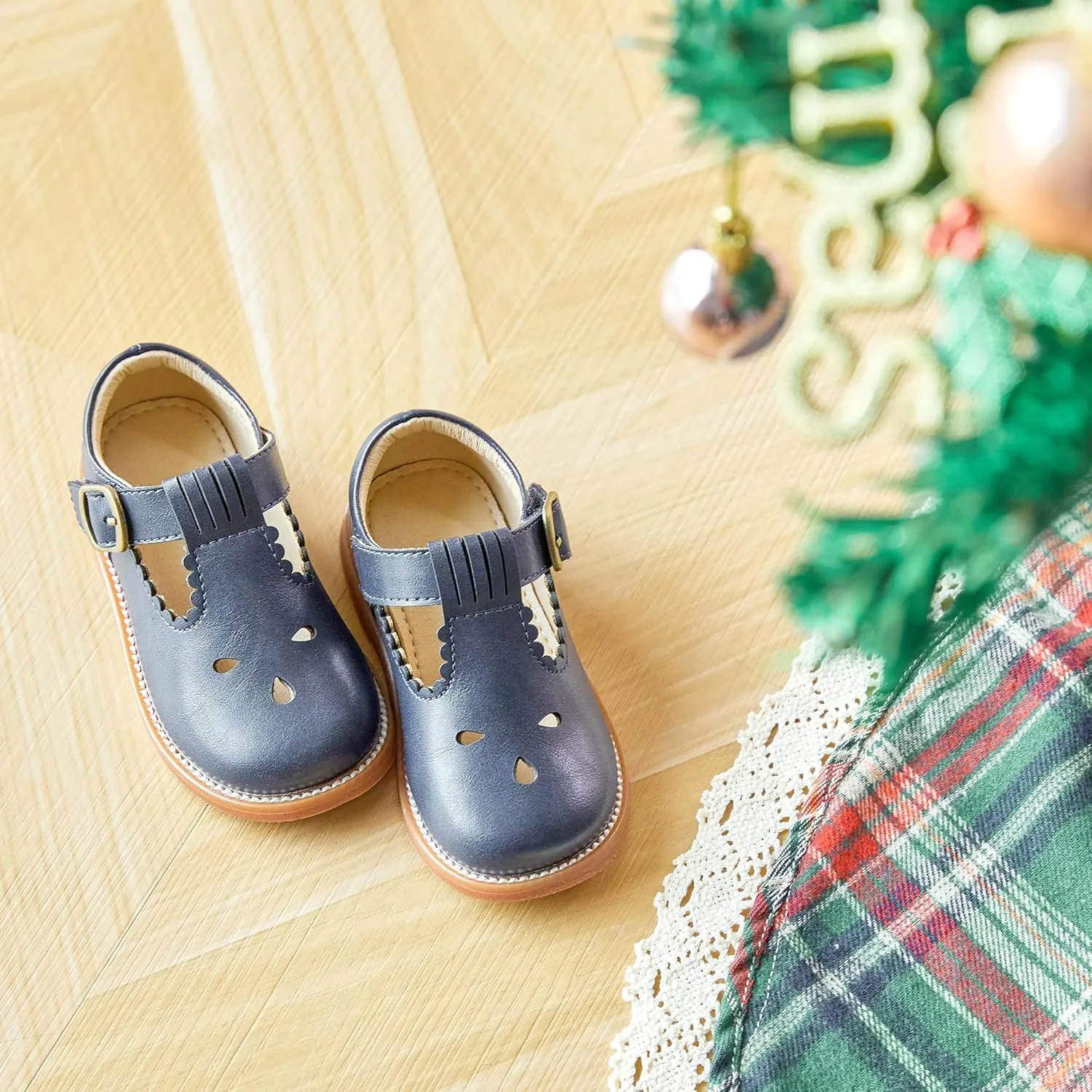 Otter MOMO Toddler/Little Girls Mary Jane Slip-on School Uniform Party Dress Shoes