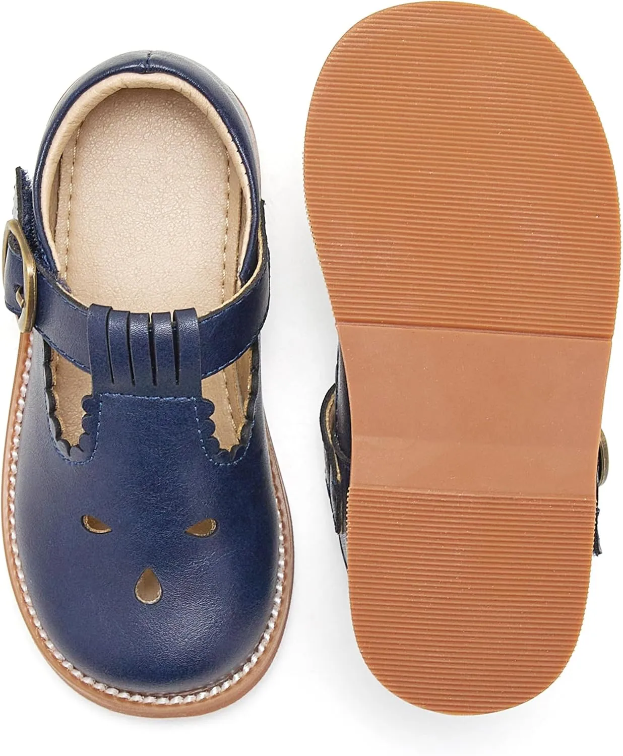 Otter MOMO Toddler/Little Girls Mary Jane Slip-on School Uniform Party Dress Shoes