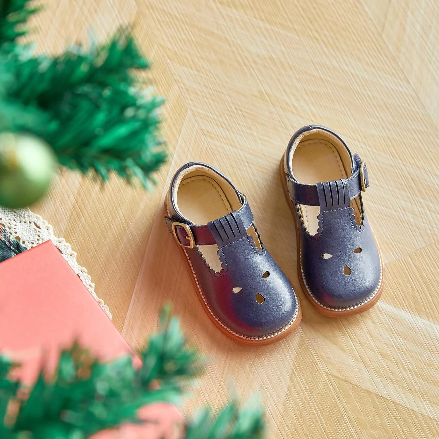 Otter MOMO Toddler/Little Girls Mary Jane Slip-on School Uniform Party Dress Shoes