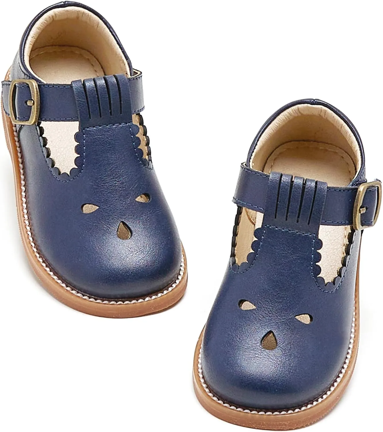 Otter MOMO Toddler/Little Girls Mary Jane Slip-on School Uniform Party Dress Shoes