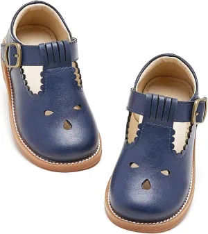 Otter MOMO Toddler/Little Girls Mary Jane Slip-on School Uniform Party Dress Shoes