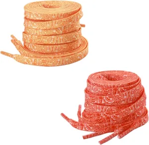Running Shoe Lace, 47" Flat Paisley Shoelaces, Colourful Shoelaces for Sneakers Athletic sport/Running