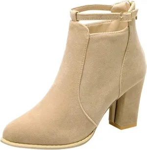 SBGMoSJ Ankle Boots for Women No Heel Wide Width Booties for Women Low Heel Ankle Boots for Women Size 9.5 Wide Womens Fall Ankle Boots Low Heel Womens Western Boots Wide Width