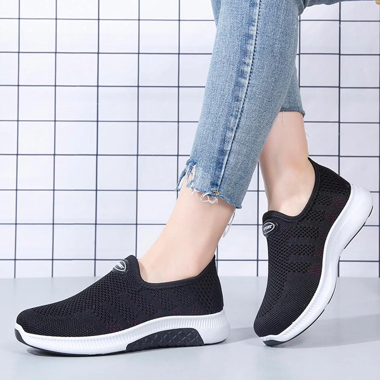 SBGMoSJ Chunky Sneakers Women Orthopedic Shoes for Women Wide Toe Brown Walking Shoes Women Wide Womens Slip On Sneakers Size 7 Ankle Black Slip On Tennis Shoes Female