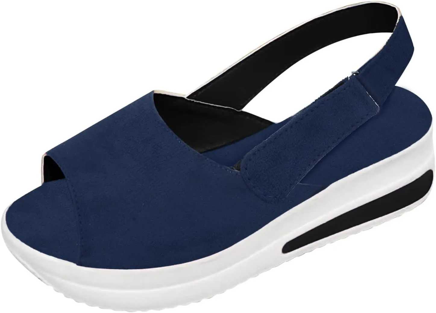 SBGMoSJ Platform Sneakers for Women Fashion 2 Inch High Slip On Shoes Women Dressy Comfort Running Shoes Women Wide Width Womens Black Sneakers Zapatos CModos para Mujeres Embarazadas
