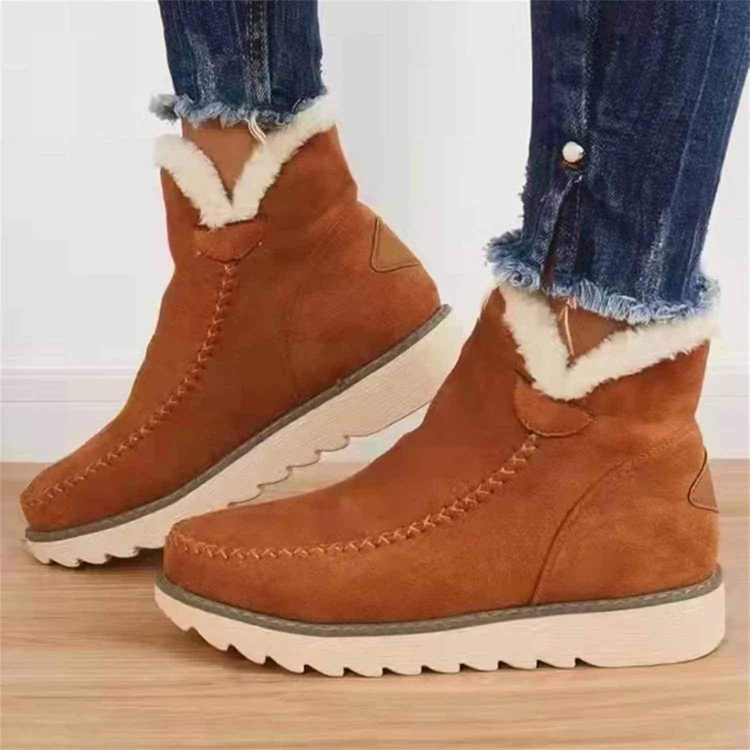 SBGMoSJ Snowboarding Boots Womens Womens Winter Boots Size 12 Wide Calf Winter Boots for Women Outdoor Boots Women Knee High Botas De Mujer Para El Frio Con Plataforma