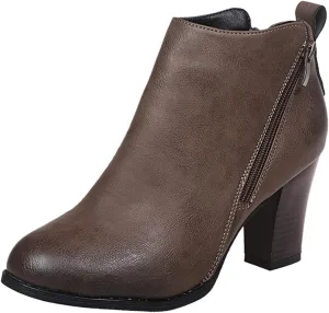 SBGMoSJ Womens Ankle Boots Low Heel Orthopedic Ankle Boots for Women Low Heel Comfort Womens Leather Ankle Boots Wide Width Wide Width Shoes for Women Mules Cowboy Boots for Women Booties Ankle