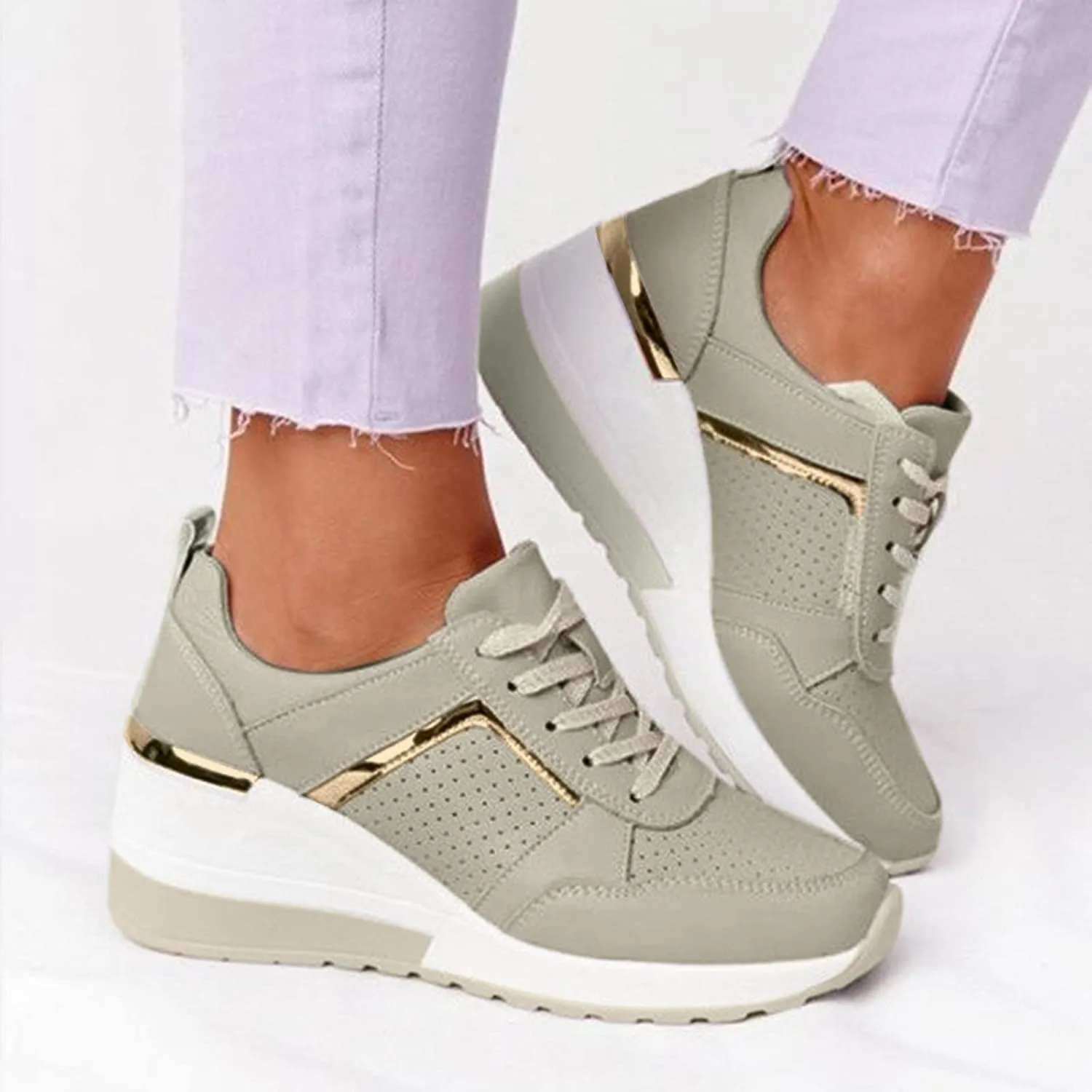 SBGMoSJ Womens Walking Shoes Slip On Sneakers Zapatos Confortables para Mujer Mayor Women's Black Tennis Shoes Size 7.5 Gym Shoes for Women Workout Indoor Cycling Shoes Women Size 5
