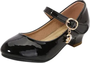 Shoes for Kids,Girls High Heeled Princess Shoes Leather School Students Shoes Children Dress Shoes Cute Shoes Gift