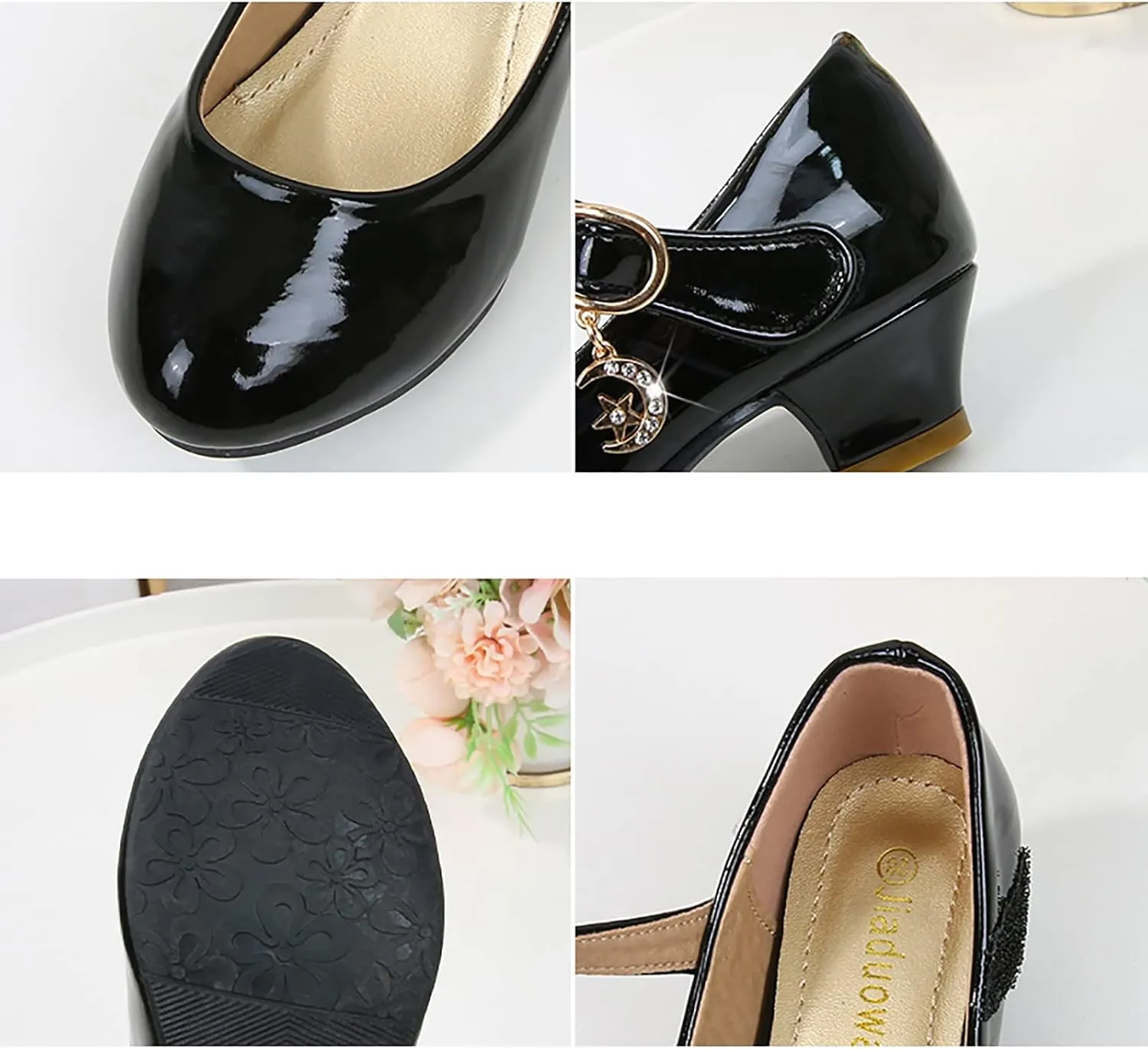 Shoes for Kids,Girls High Heeled Princess Shoes Leather School Students Shoes Children Dress Shoes Cute Shoes Gift
