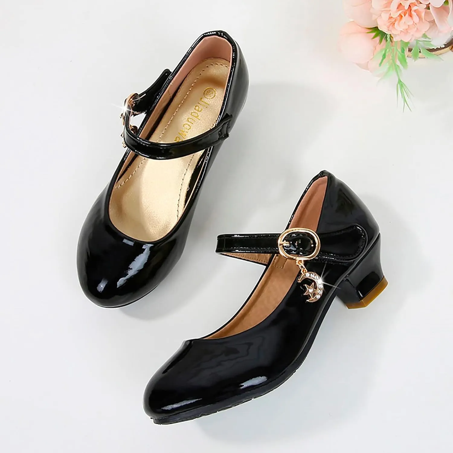 Shoes for Kids,Girls High Heeled Princess Shoes Leather School Students Shoes Children Dress Shoes Cute Shoes Gift
