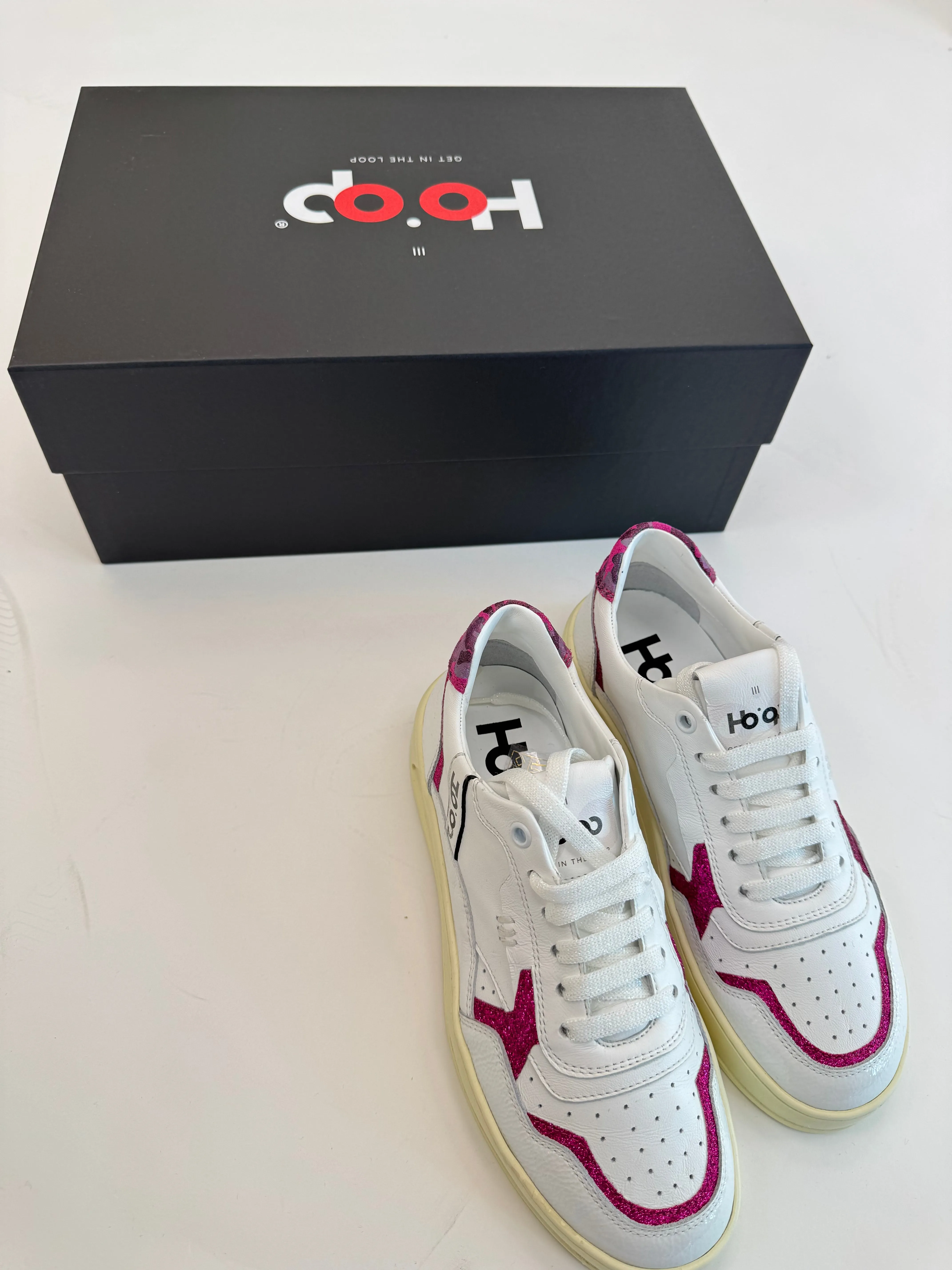 Sneaker Ho'op White Fucsia