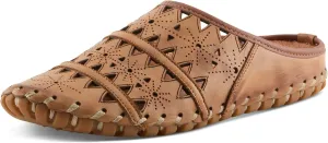 Spring Step Fusalide Slip-On Shoes for Womens - Comfortable Slip-On Shoes with Rubber Outsole - Casual Leather Clogs for Women