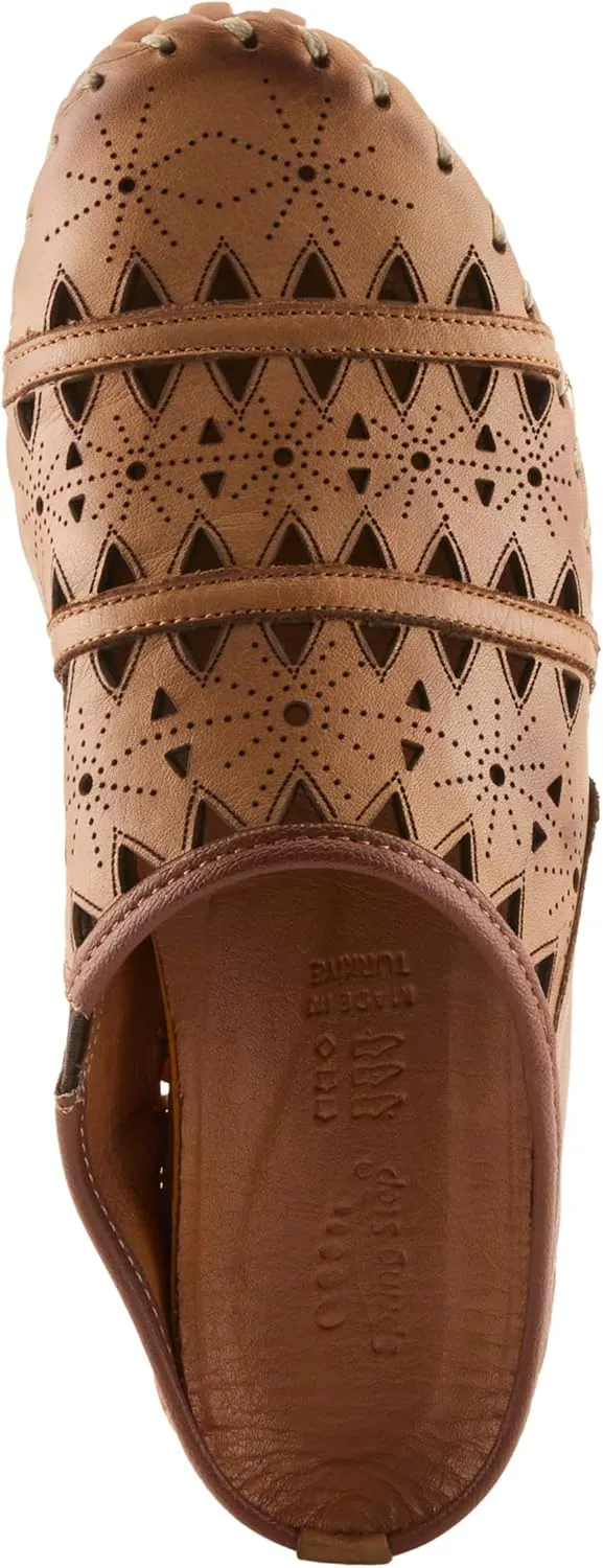 Spring Step Fusalide Slip-On Shoes for Womens - Comfortable Slip-On Shoes with Rubber Outsole - Casual Leather Clogs for Women