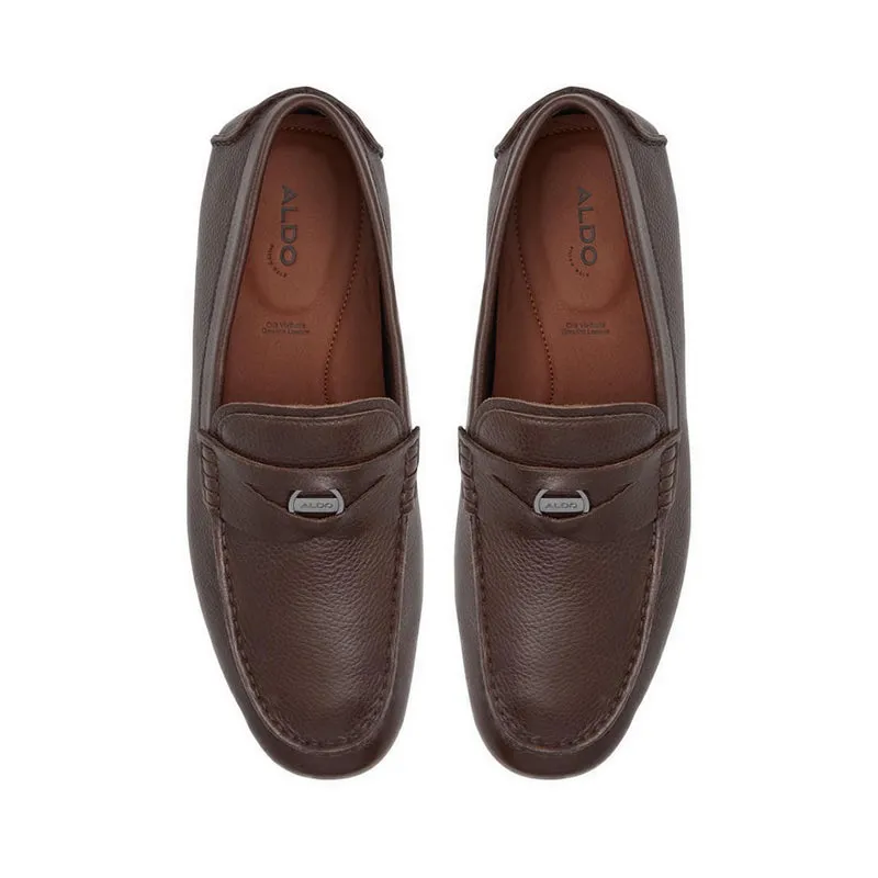 Squire Men Slip On Driving Shoe - Dark Brown