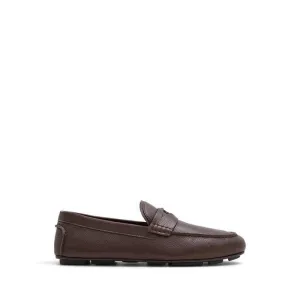 Squire Men Slip On Driving Shoe - Dark Brown