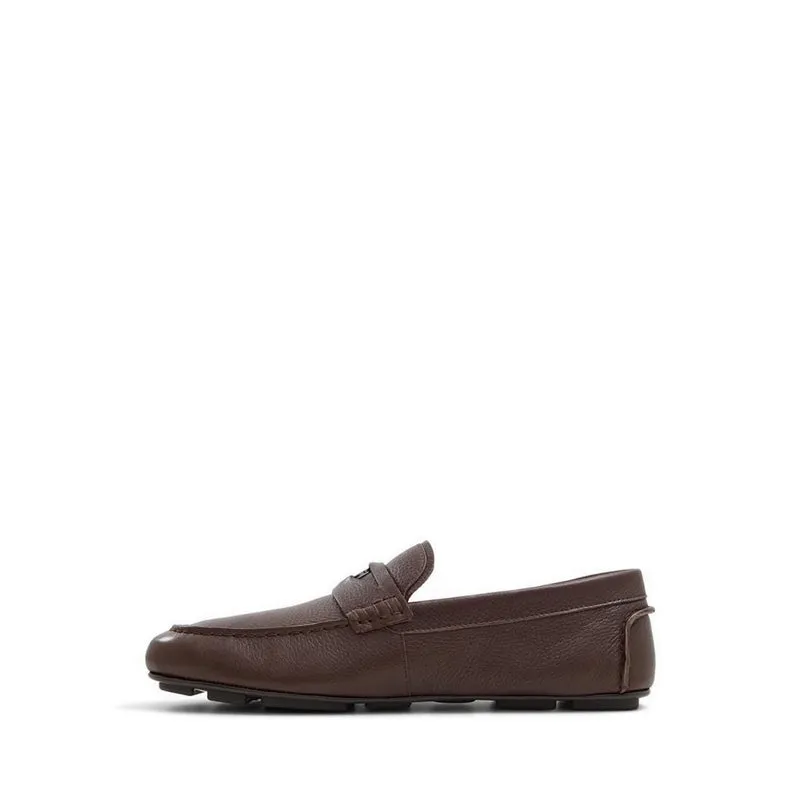 Squire Men Slip On Driving Shoe - Dark Brown
