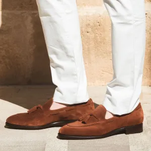 Tan Suede Kodiak Tassel Loafers - SS23