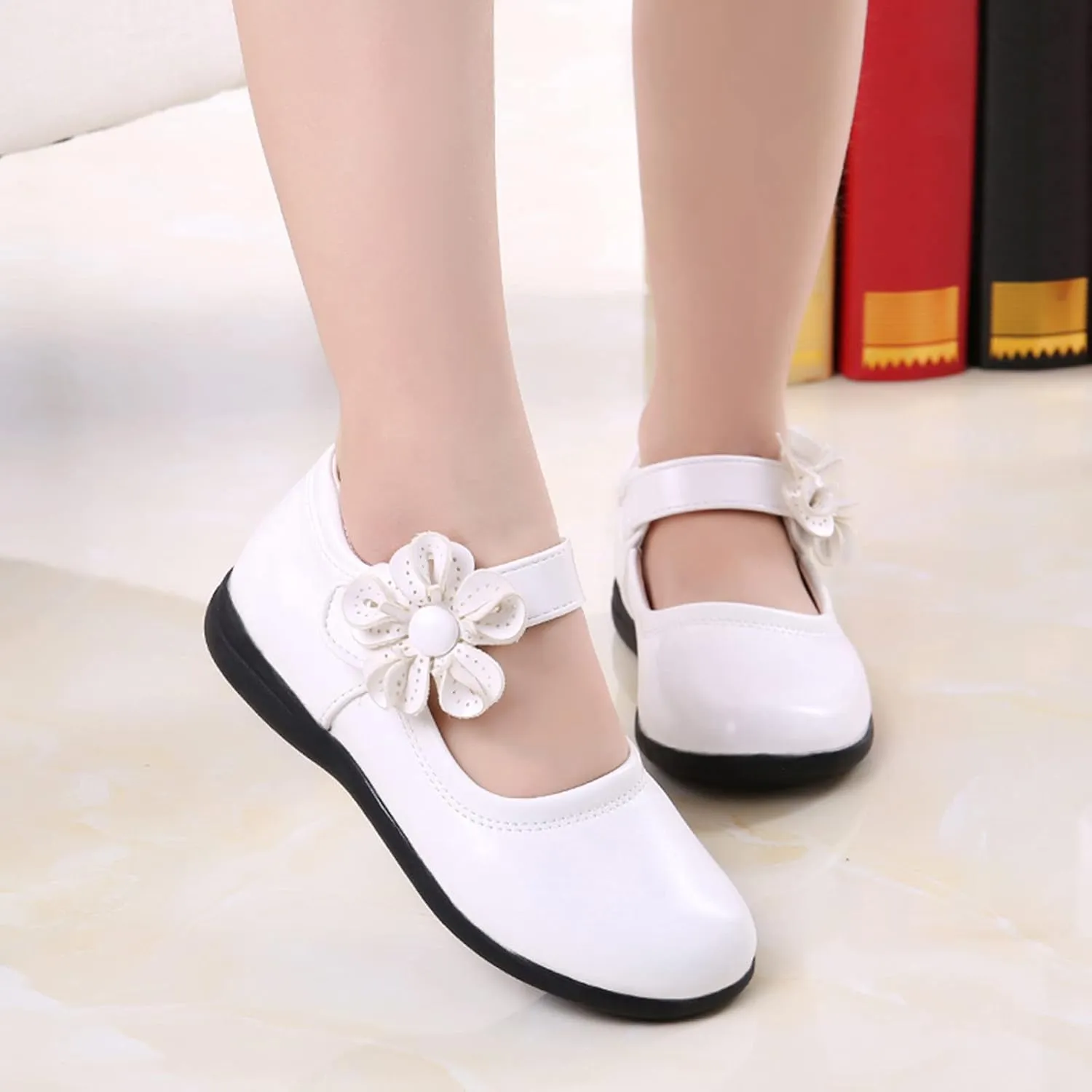 Toddler Girl Running Shoes Dance Single Shoes Children Kid Soft Baby Shoes Flower Girls Leather Baby Shoes 12 24 Month Shoes