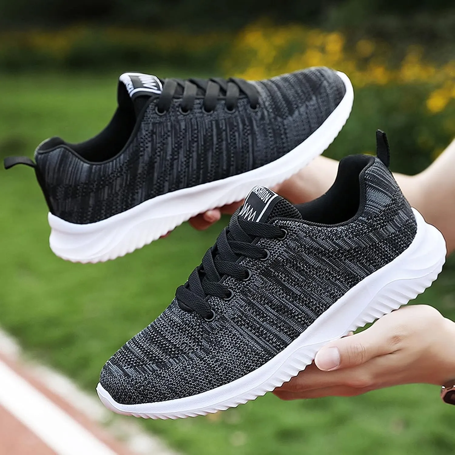Walking Shoes Women Trendy Sneakers for Women 2023 Black Comfortable Casual Shoes for Women Size 5.5 White Fashion Sneakers Women Arch Support Women's Wide Width Slip Resistant Athletic Work Shoes